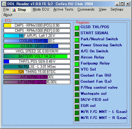 DDL Reader v1.0.0.15 - Main Window