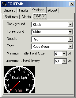 ECUTalk v1.3.5 - Option (Color)